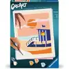 Image de Kit de peinture par numéros Ravensburger CreArt Cabaña de playa