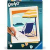 Image de Kit de peinture par numéros Ravensburger CreArt Détente à la plage