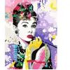 Image de Puzzle Ravensburger Audrey Hepburn par numéros CreArt 30x40 cm