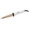 Image de Boucleur Conique ProfiCare HC 3049 Tourmaline Ionique 13-25 mm Chauffe Rapide Or et Blanc