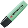 Image de Surligneur Stabilo Boss Original Pastel Menta Pointe Biseautée Rechargeable