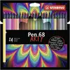 Image de STABILO Pen 68 ARTY stylo-feutre Multicolore 24 pièce(s)