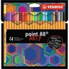 Image de STABILO point 88 ARTY stylo fin Multicolore 24 pièce(s)