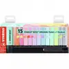 Image de STABILO Boss Original Pack de 15 marqueurs fluorescents couleurs assorties