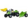 Image de Rolly Toys RollyKid-X Tracteur à p&eactute;dales avec chargeur frontal et remorque - Rolly Toys 023134