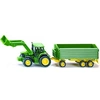 Image de Siku 1843 John Deere avec chargeur frontal et remorque - Siku 1843