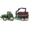 Image de Siku 1954 Tracteur John Deere 8430 avec remorque pour arbres - Siku 1954