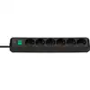 Image de Brennenstuhl Multiprise Eco-Line avec Interrupteur 6 Prises Noir 3m
