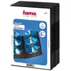 Image de Etui disques Hama DVD Quad Box 4 disques Noir