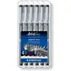 Image de Rotulador Staedtler 308 SB6P Noir 0.8 mm Boite 6 Unites