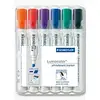 Image de Marqueur Staedtler 351 B WP6 6 couleurs assorties pointe 2 mm