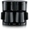 Image de Cafetière à filtre Duo avec 2 verseuses thermos, 2 x env. Severin Ka 9315 - 1000 W Noir