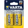 Image de Pile Varta R20 D Zinc-Carbone 1,5 V Lot de 2 Blister