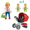 Image de Maman et poussette jumelle Playmobil City Life 6x6x14 cm