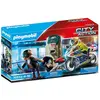 Image de Moto de police avec voleur Playmobil City 16x12x4,6 cm