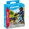 Image de Figurine de policier et chien de recherche Playmobil 12x3,8x9,3 cm