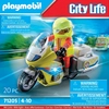 Image de Jeux d'imagination urgentiste avec moto Playmobil 14,2x6,6x14,2 cm