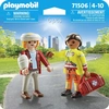 Image de Figurine secouriste avec blessé Playmobil 15x3,9x15 cm