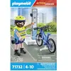 Image de Jeux de simulation policier cycliste et borne Playmobil 9,3x14,2x4,5 cm