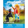 Image de Jeux de simulation jeune fille et chien de montagne Playmobil 12x9,3x3,3 cm