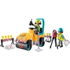 Image de Jeux de simulation ouvriers et rouleau compresseur Playmobil 24,8x14,2x7 cm