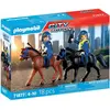 Image de Jeu de simulation 2 Policiers cavaliers avec chevaux Playmobil TU
