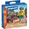 Image de Jeu de simulation Duo soigneur et rhinocéros Playmobil TU