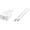 Image de Vivanco Super Fast Power Delivery Chargeur Set 45W USB-C, Intérieur, 1m, Blanc