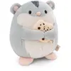 Image de Peluche hamster avec biscuit dans un coffret cadeau Nici Shai 16 cm