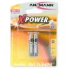 Image de Pile Ansmann X-Power AAAA Alcaline 1,5 V 2 pièces Blister