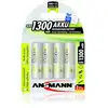Image de Pile rechargeable Ansmann AA 1300 mAh 4 pièces