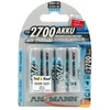 Image de Pile rechargeable Ansmann AA 2700mAh NiMH - Pack de 4