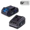 Image de Kit Batterie Scheppach SBSK2.0 20V 2.0Ah Li-ion avec Chargeur 2.4A