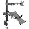 Image de Equip Support de Table Double Bras Articulé pour 2 Ecrans 13"/32" VESA 100X100 Max 16Kg