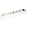 Image de Multiprise Equip 245554 5 Prises Interrupteur 2 USB 1,8 m Blanche