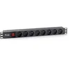 Image de Multiprise Equip 333285 8 prises avec interrupteur 1U horizontale 1,8 m