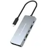 Image de Dock USB-C Conceptronic DONN22G 8K HDMI 2.1 2xUSB-C 100W Ethernet RJ45 Gris