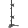 Image de Support double moniteur vertical Equip 650128 17-32 pouces hauteur réglable noir bureau