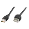 Image de Cable USB 2.0 AM/AH Alargador Macho/Hembra 1.8M Negro