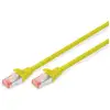 Image de Cable Digitus CAT 6 S/FTP 1 m jaune cuivre LSZH RJ-45