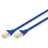 Image de Câble réseau Digitus CAT 6A S/FTP 1 m bleu cuivre LSZH