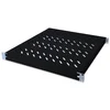 Image de Digitus Etagère avec Rail de Fixation Variable de 350mm à 550mm pour Armoire 483mm 19" 1U Noir
