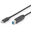 Image de Digitus Cable USB-C a USB-B Macho/Macho1.8m Negro