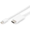 Image de Digitus Cable Adaptador Mini DisplayPort-HDMI 2m Blanco