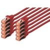 Image de Digitus Cable de Red S-FTP Cat. 6 LSZH 2m Rojo 10 Unidades