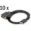 Image de Digitus Pack 10 Cables Adaptadores DisplayPort a DVI (24+1) Macho/Macho 2m