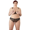 Image de Ensemble 2 Pièces Grande Taille Soutien-Gorge et String Perles Ouverts
