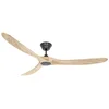 Image de Ventilateur de plafond CasaFan 318018 Eco Genuino 180cm Bois Massif Noir Télécommande