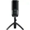 Image de Microphone CHERRY UM 3.0 USB cardioïde avec support et sortie casque