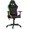 Image de Chaise de jeu Regys Rgb, tissu noir